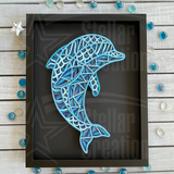 <span style="color: #0099CC;">3D Mandala Dolphin </span><p>Wall Art</span>