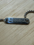 GPS Coordinates, 2-Sided SS Bracelet
