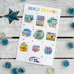 <span style="color: #0099CC">Beach Dreams </span>Stickers