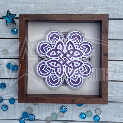 <span style="color: #0099CC;">3D Mandala Celtic Infinity Knot </span>Wall Art</span>
