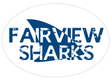 Fairview Sharks Car Magnet
