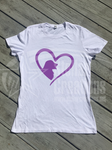 Dog Love Short Sleeve T-Shirt - <span style="color: #0099CC;">Ladies Cut</span>