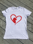 Dog Love Short Sleeve T-Shirt - <span style="color: #0099CC;">Ladies Cut</span>