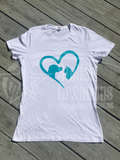 Pet Love Short Sleeve T-Shirt - <span style="color: #0099CC;">Ladies Cut</span>