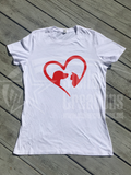 Pet Love Short Sleeve T-Shirt - <span style="color: #0099CC;">Ladies Cut</span>
