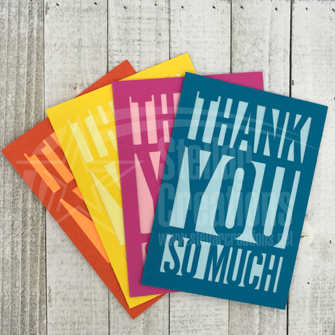 <span style="color: #0099cc;">Thank You</span> Notecard Set