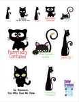 <span style="color: #0099CC;">Cats With Attitude </span>Stickers