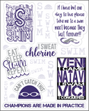 <span style="color: #0099CC">Swim As a Sport </span>Sticker Sheet