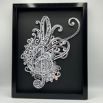 <span style="color: #0099CC;">3D Mandala Treble Clef </span><p>Wall Art</span>
