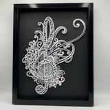 <span style="color: #0099CC;">3D Mandala Treble Clef </span><p>Wall Art</span>