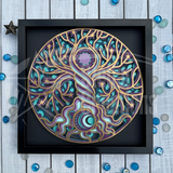 <span style="color: #0099CC;">Tree of Life 3D Mandala </span><p>Wall Art</span>