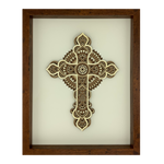 <span style="color: #0099CC;">3D Mandala Christian Cross </span><span style="color: #000000;">Wall Art</span>