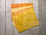<span style="color: #0099CC">Cut Lace Heart</span> Notecard Set<br><span style="color: #642b89">4 Colors